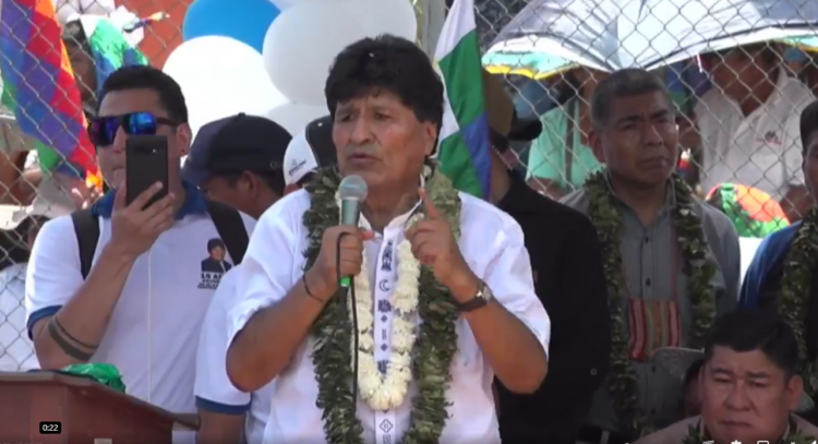 Evo: intentaron destrozarme política y físicamente; ahora quieren encarcelarme, pero no van a poder