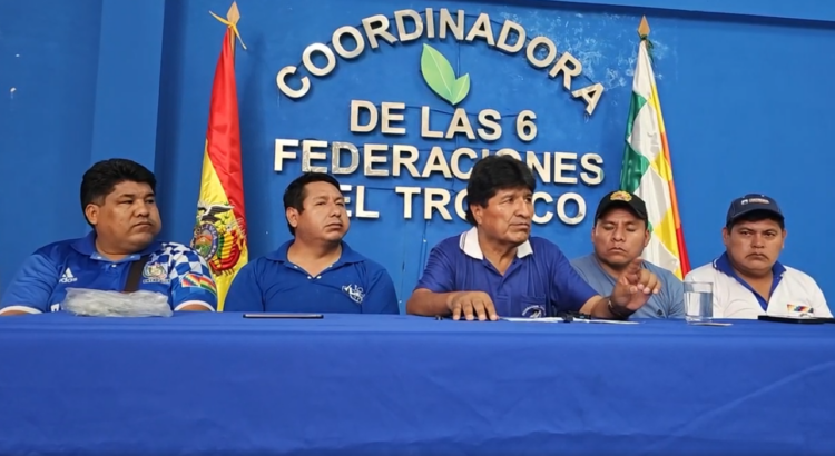 Evo pide considerar un cuarto intermedio en los bloqueos y anuncia una huelga de hambre