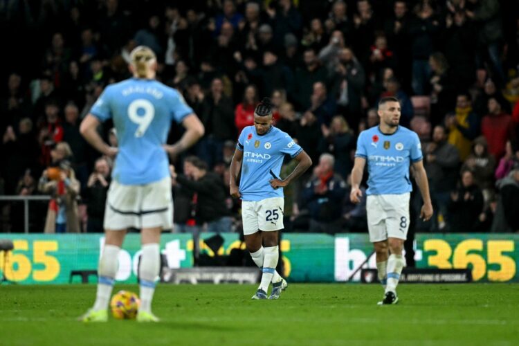 City cae ante el Bournemouth tras 32 partidos invicto