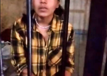 La tiktoker Dimelza Rodríguez en su celda de la FELCC en Quillacollo.