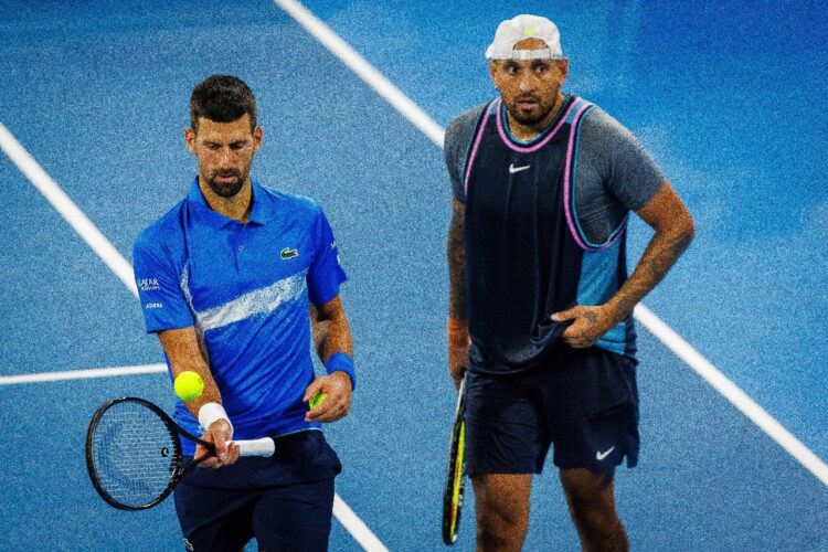 Djokovic lanza temporada en Brisbane con victoria en dobles junto a Kyrgios