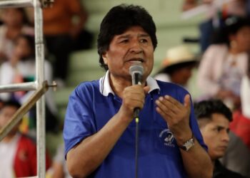Evo Morales, en un encuentro con cocaleros en Cochabamba, el 18 de octubre.
