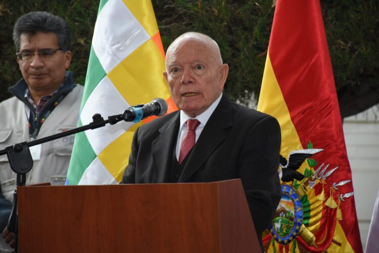 Óscar Hassenteufel, presidente del TSE, en el acto de inauguración de las elecciones judiciales.