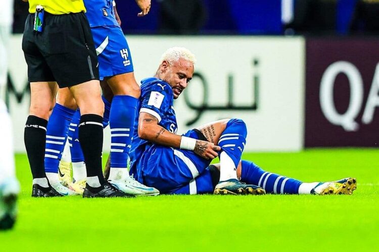 Neymar nuevamente lesionado