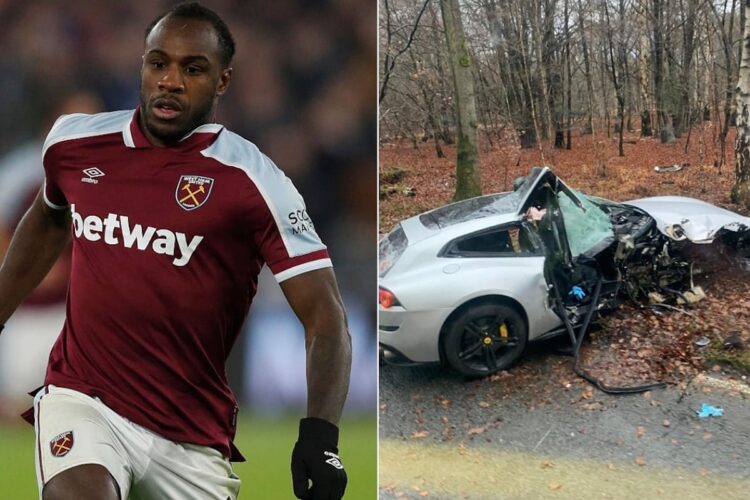 Michail Antonio, del West Ham, sufre un accidente de coche