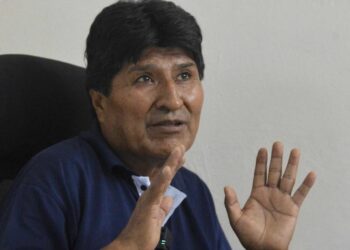 Evo Morales, en conferencia de prensa.