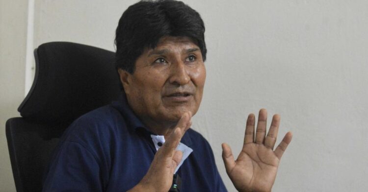 Evo Morales, en conferencia de prensa.