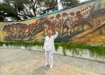 Tradiciones Cruceñas, el mural que renace en Los Tajibos