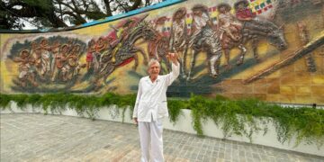 Tradiciones Cruceñas, el mural que renace en Los Tajibos