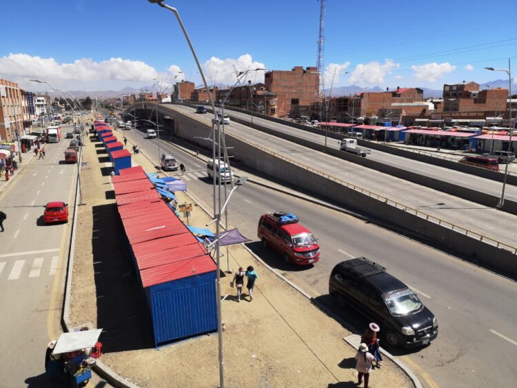 La Alcaldía de El Alto prohíbe el comercio en el Paso a Desnivel de Senkata