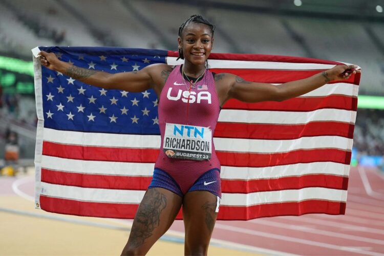 Sha’Carri Richardson se venga de Julien Alfred en los 100 m en Zúrich