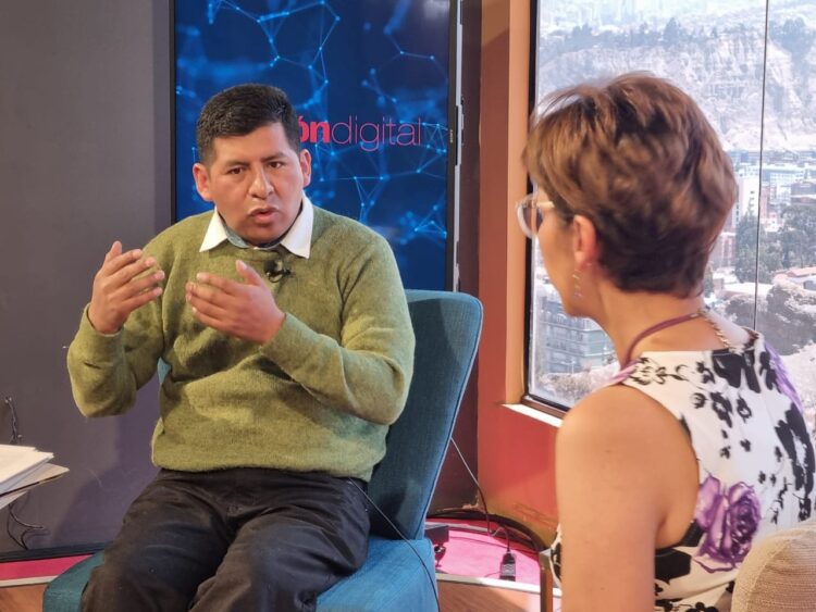 El vocal Tahuichi Tahuichi en entrevista con La Razón.
