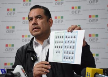 El vocal del TSE Francisco Vargas, en conferencia de prensa este miércoles.
