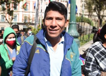 El dirigente cocalero Arnold Alanes.