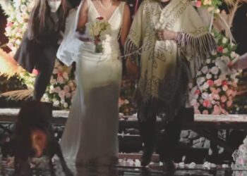 Jennifer Zambrano y Elmer Hermosa contrajeron nupcias.