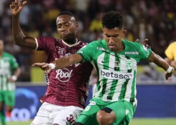 Atlético Nacional y Deportes Tolima empatan 1-1 en la ida de la final de la liga colombiana