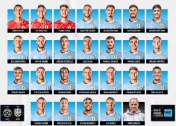Uruguay con notorias ausencias por lesiones y sanciones y el adiós de Suárez