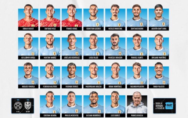Uruguay con notorias ausencias por lesiones y sanciones y el adiós de Suárez