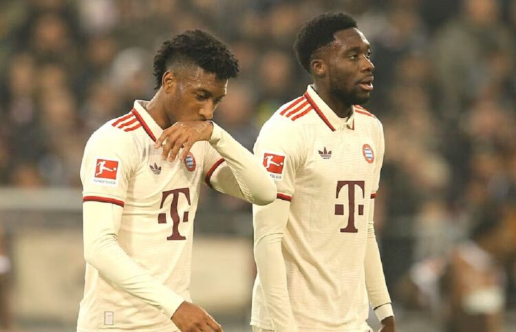 Davies y Coman, bajas en el Bayern Múnich por lesiones musculares