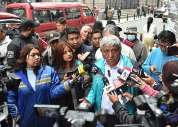 El alcalde de La Paz, Iván Arias,.