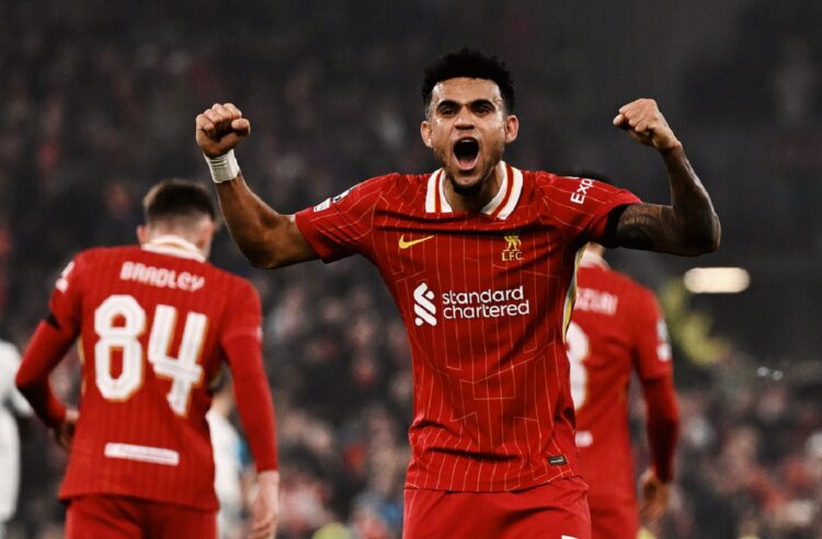 Hat-trick de Luis Díaz ante Leverkusen mantiene el pleno europeo del Liverpool