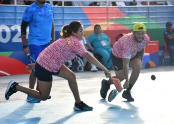 Rengifo y Villegas obtienen bronce para Bolivia en frontball
