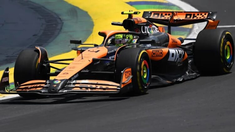 Norris domina ensayo del GP de Sao Paulo, con Verstappen sancionado y rezagado