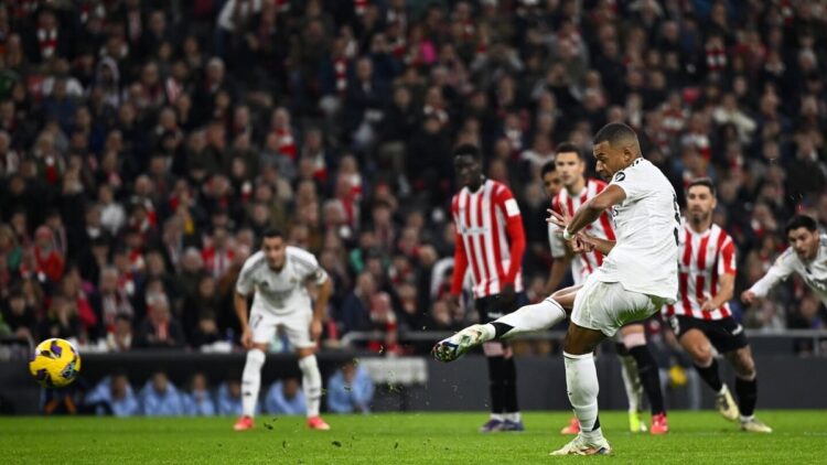 Mbappé falla nuevo penal y Athletic Club derrota al Real Madrid