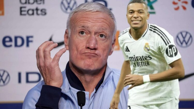 ‘No está aquí, déjenlo tranquilo’, dice Deschamps sobre Mbappé