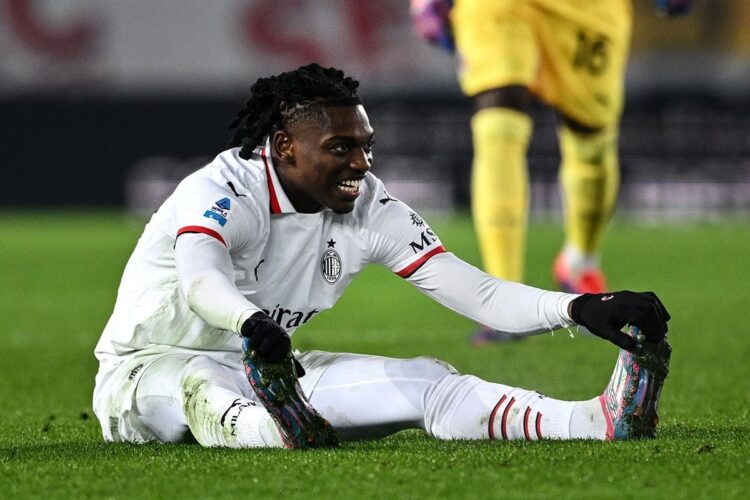 Rafael Leao, del AC Milan, estará de baja al menos una semana