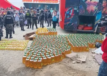 Una denuncia por QR permitió la incautación de aceite en un bus interdepartamental.