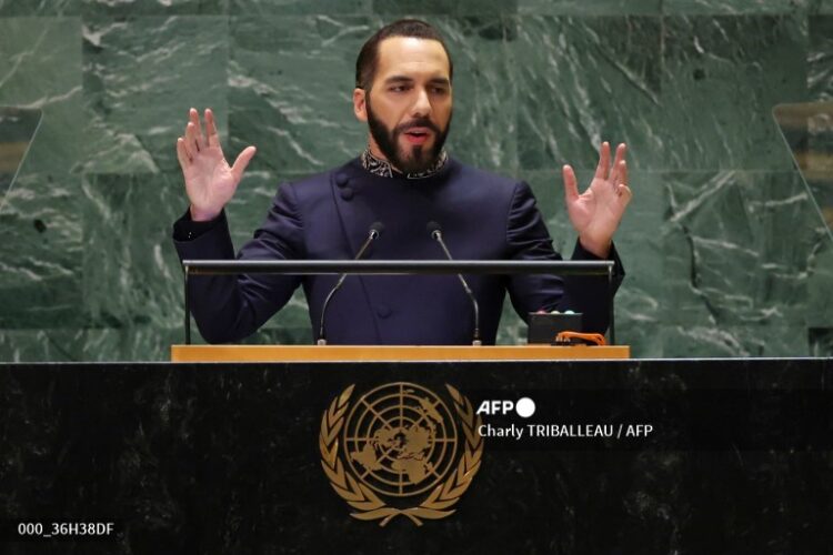 El presidente de El Salvador, Nayib Bukele