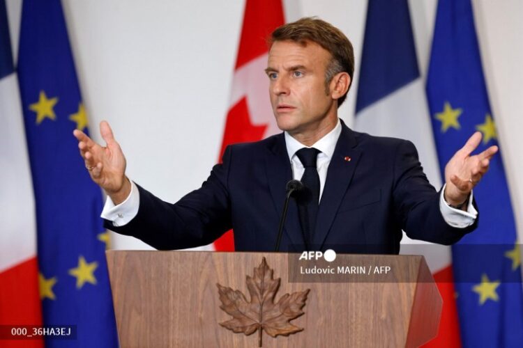 El presidente de Francia, Emmanuel Macron