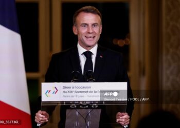 El presidente de Francia, Emmanuel Macron