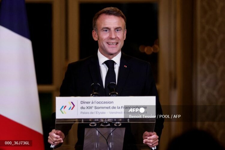 El presidente de Francia, Emmanuel Macron