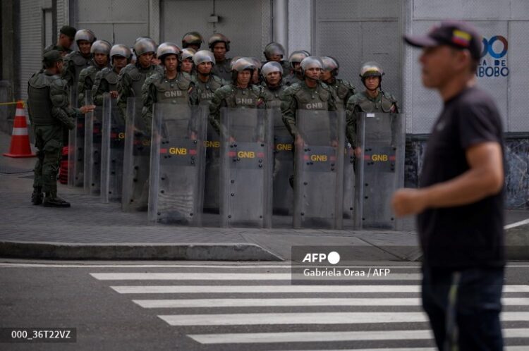 Hay mayor presencia policial en Caracas