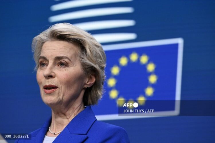 La presidenta de la Comisión Europea, Ursula von der Leyen