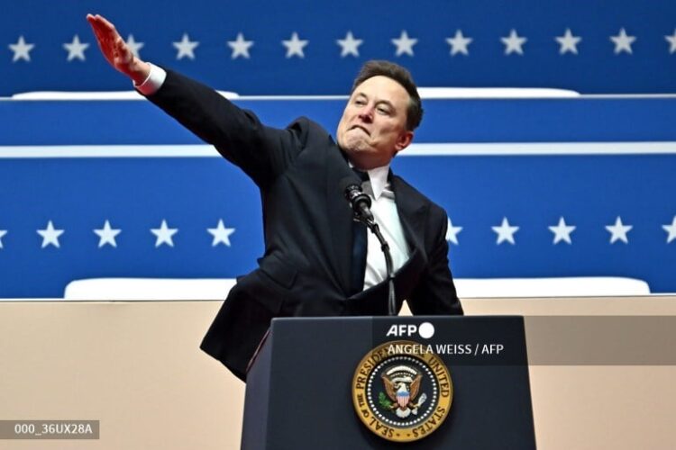 Musk hizo el saludo en la posesión de Trump