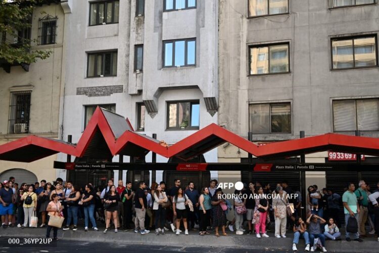 El apagón provocó el colapso del transporte