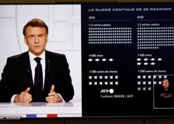 Macron en su mensaje abordó el tema ucraniano