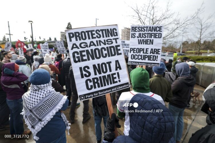 Hubo protestas pro palestinas en la Universidad de Columbia
