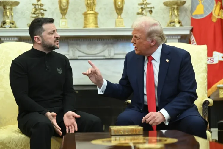 En la Oficina Oval Zelenski fue acorralado por Trump