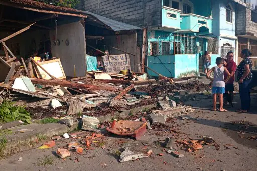 Varias viviendas fueron afectadas por el sismo