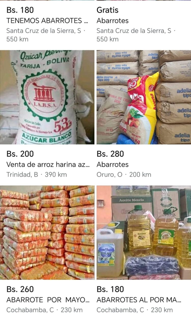 Advierten estafas a través de redes sociales con venta de productos de la canasta familiar.