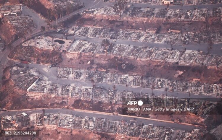 El barrio exclusivo donde vivían estrellas de Hollywood quedó en cenizas