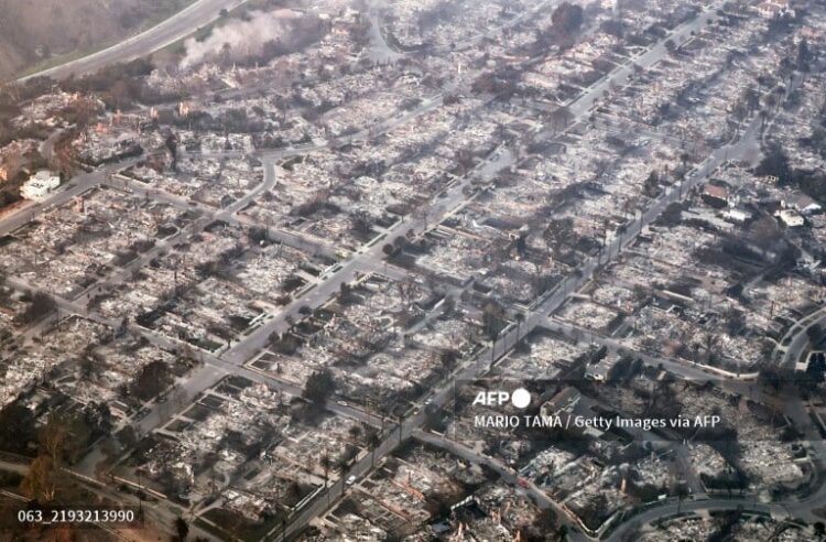 La zona de Malibú quedó destruida