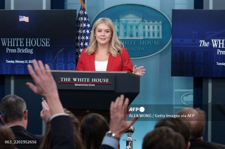 La portavoz de la Casa Blanca, Karoline Leavitt, hizo el anuncio