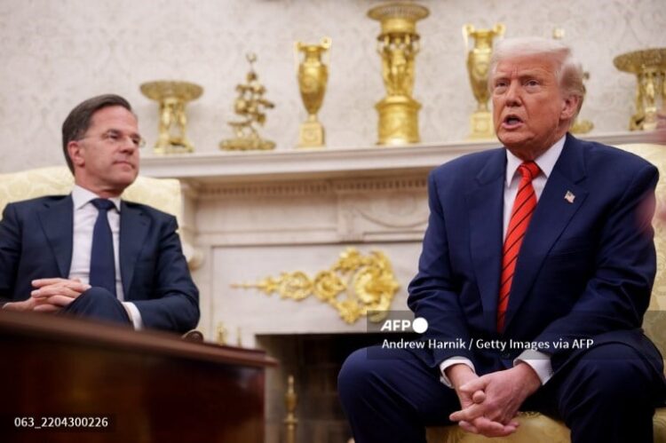 Trump se reunió con al secretario general de la OTAN, Mark Rutte