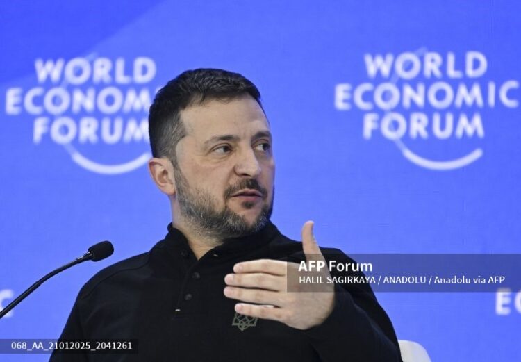 Zelensky participó en el Foro de Davos