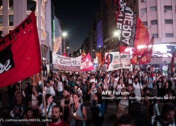 Los estudiantes rechazan una ley de Milei